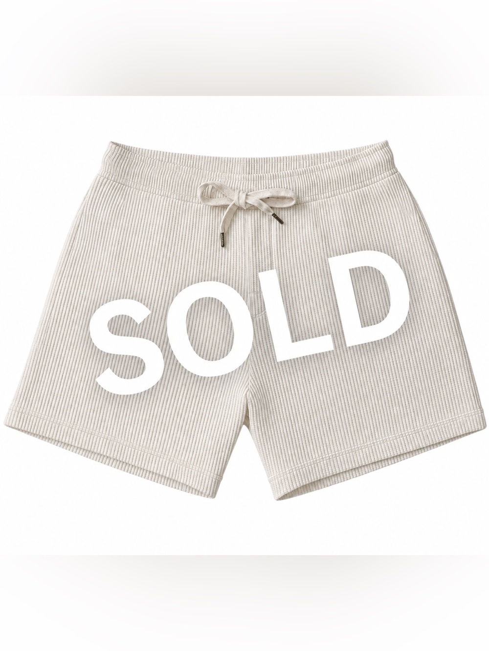 Dandy Del Mar The Cannes Waffle Knit Shorts Vintage Ivory XL
